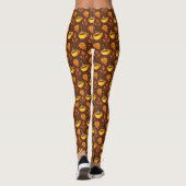 Herfst Patroon Cup Leggings – Gezellig, Stijlvol (Achterkant)