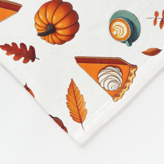 Herfst Patroon Fleece Deken (Hoek)