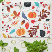 Herfst Patroon Keukenhanddoek (Gevouwen)