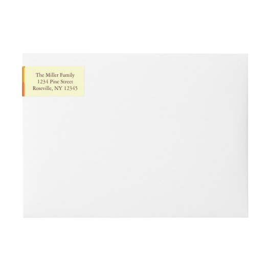 Herfst Patroon NR. 1: Retouradreslabels (Voorkant)