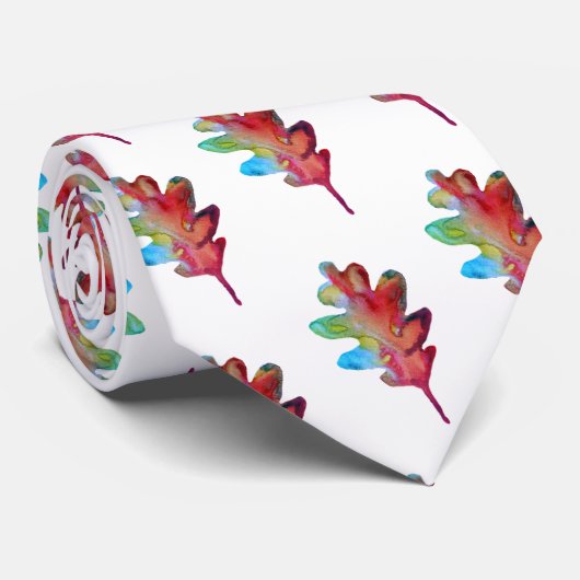 Herfst Patroon Stropdas (Opgerold)