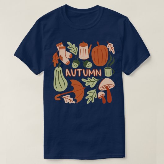 Herfst patroon t-shirt (Design voorkant)