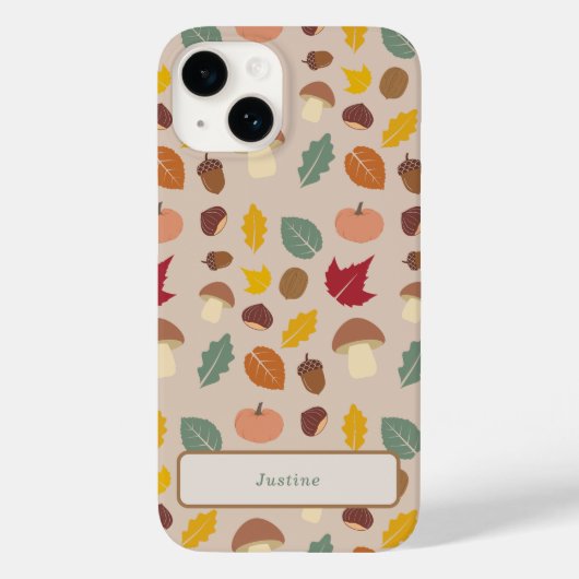 Herfst Patroon Telefoon Case (Achterkant)