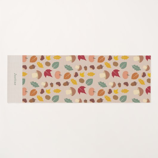 Herfst Patroon Yoga Mat (Voorkant (horizontaal))