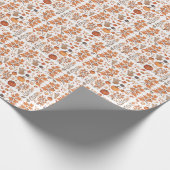 Herfst patroonontwerp cadeaupapier (Hoek)