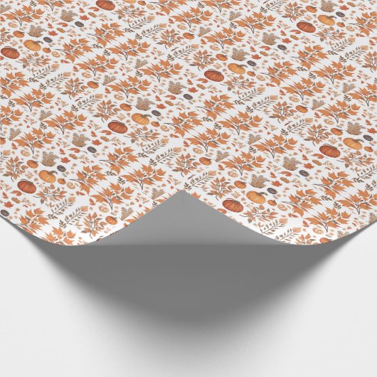 Herfst patroonontwerp cadeaupapier (Hoek)