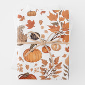 Herfst patroonontwerp inpakpapier vel (In situ)