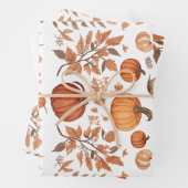 Herfst patroonontwerp inpakpapier vel (In situ)