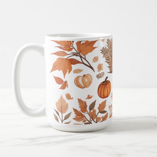 Herfst patroonontwerp koffiemok (Links)