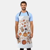 Herfst patroonontwerp schort (Gedragen)
