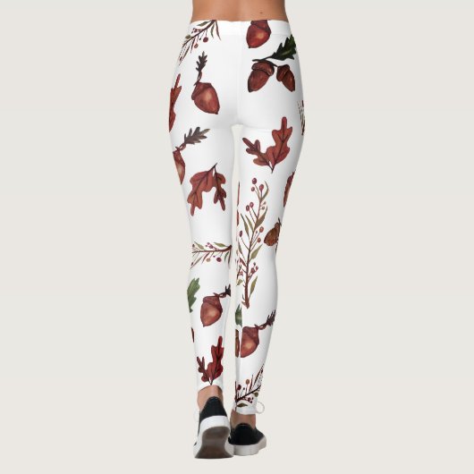 Herfst Pattern Aangepaste Leggings (Achterkant)