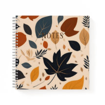 Herfst Pattern Autumn Maple Leaf Notitieboek
