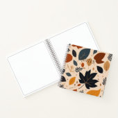 Herfst Pattern Autumn Maple Leaf Notitieboek (Binnen)