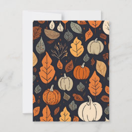 Herfst Pattern Briefkaart