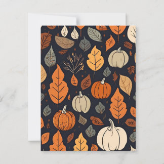 Herfst Pattern Briefkaart