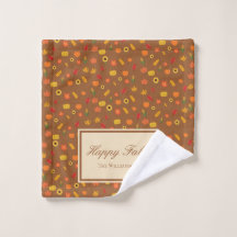 Herfst Pattern Family Achternaam Brown