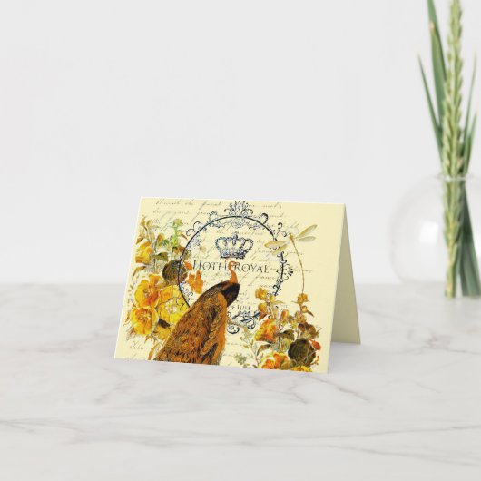 Herfst pauw briefkaart (Voorkant)