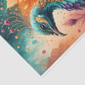 Herfst Pauw Juweel Toon Vogel Decoupage Tissuepapier (Detail)