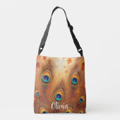 Herfst Pauwveer Val Crossbody Tas (Achterkant)