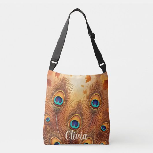 Herfst Pauwveer Val Crossbody Tas (Voorkant)