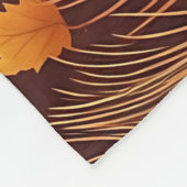 Herfst Pauwveer Val Fleece Deken (Hoek)