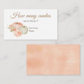 Herfst Peach Green pomkin hoeveel Snoepjes Informatiekaartje (Voorkant / Achterkant)