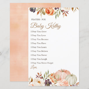 Herfst Peach Pumpkin Love Prayers for Baby