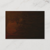 Herfst Peacock Fether Wedding Reception Informatiekaartje (Achterkant)