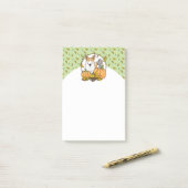 Herfst Pembroke Welsh Corgi (red 1) Pumpkins Cute Post-it® Notes (Op bureau)