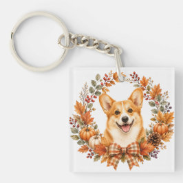 Herfst Pembroke Welsh Corgi Sleutelhanger