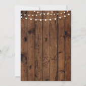 Herfst Pensioenpartij Rustisch in ruste hout Uitno Kaart (Achterkant)