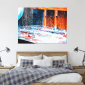 Herfst Percussie Canvas Afdruk (Insitu (Slaapkamer))