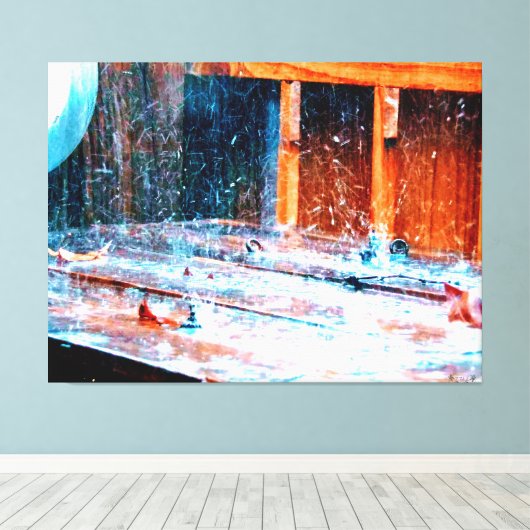 Herfst Percussie Canvas Afdruk (Insitu (Houten vloer))