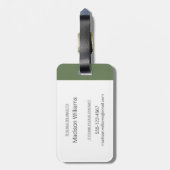 Herfst - Peregrine Falcon Bagagelabel (Achterkant verticaal)