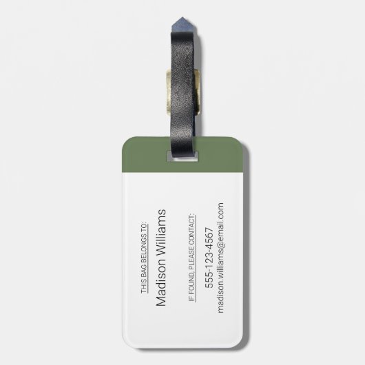 Herfst - Peregrine Falcon Bagagelabel (Achterkant verticaal)