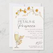 Herfst Petals Prosecco Vrijgezellenfeest Party Kaart (Voorkant)
