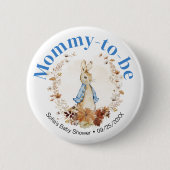 Herfst Peter Rabbit Baby Boy - Mama wordt Button (Voorkant)