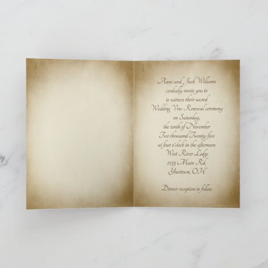 Herfst Pheasant Wedding Vow Renewal (Binnen)