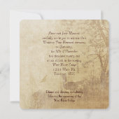 Herfst Pheasant Wedding Vow Renewal Kaart (Achterkant)