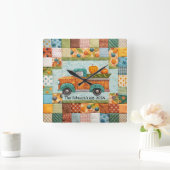 Herfst pick-up truck wandklok (Huis)