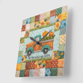 Herfst pick-up truck wandklok (Hoek)