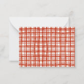 Herfst Picknick Fox Baby shower Ouderschap Advies Notitiekaartje (Achterkant)