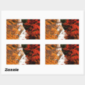 Herfst piek kleur Vermont Rechthoekige Sticker (Vel)