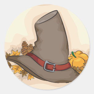 Herfst Pilgrim Pet Stickers