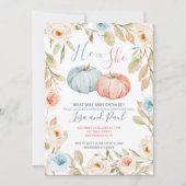 Herfst Pink Peach of Blue Gender Reopenbaart uitno Kaart (Voorkant)