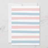 Herfst Pink Peach of Blue Gender Reopenbaart uitno Kaart (Achterkant)