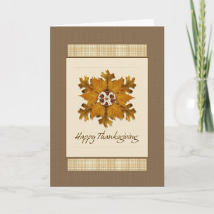 Herfst Pinrad Thanksgiving Card Feestdagen Kaart