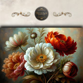 Herfst Pioenrozen Decoupage Tissuepapier