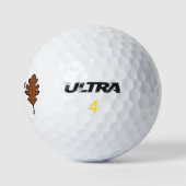 Herfst Pixel Bladeren Golfballen (Logo)