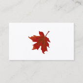 Herfst plaats kaarten pompoenen rood bladeren plaatskaartje (Achterkant)